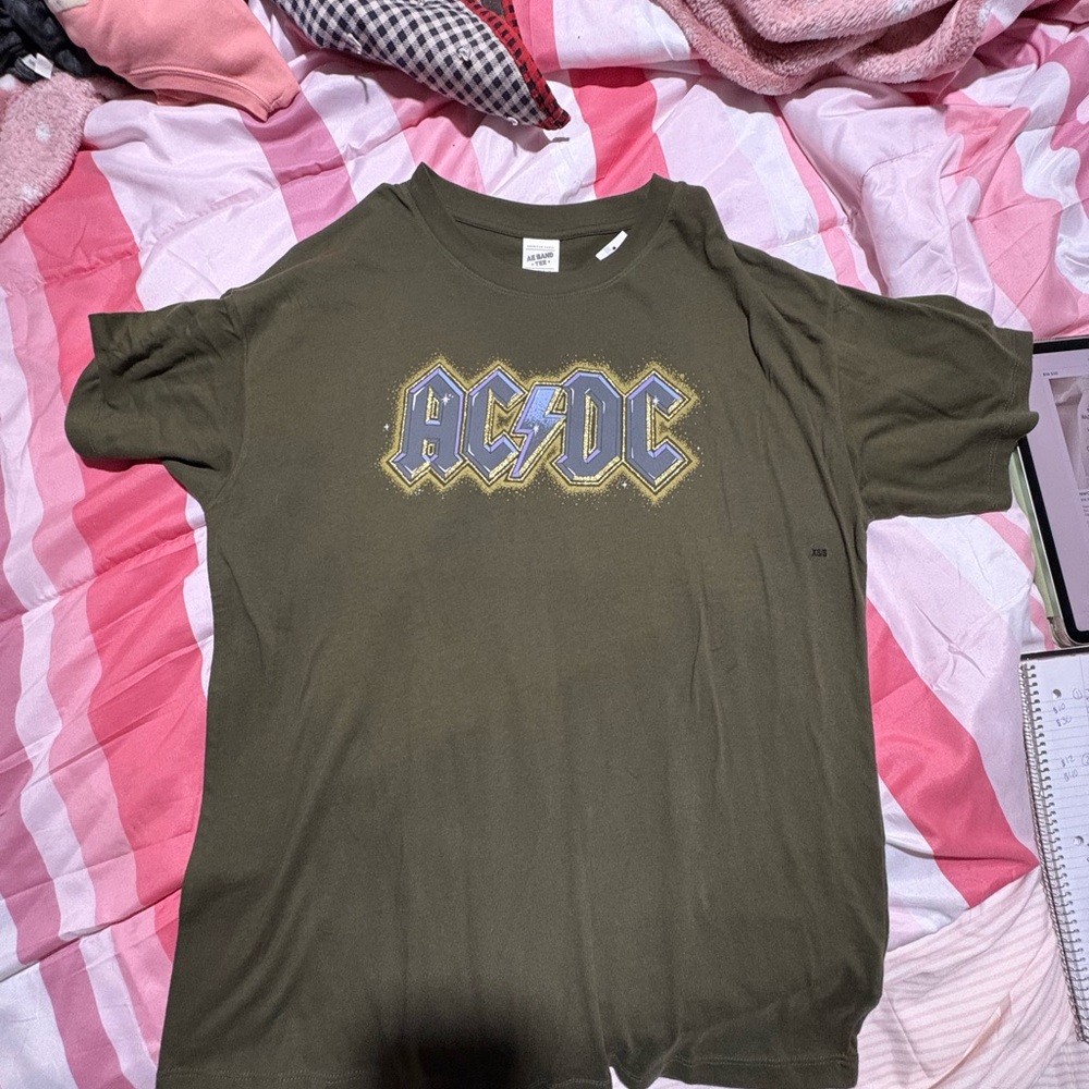 American Eagle Oversized AC/DC Tee